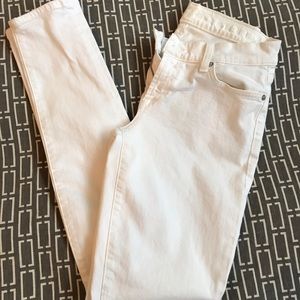 7 for all mankind white skinny jeans